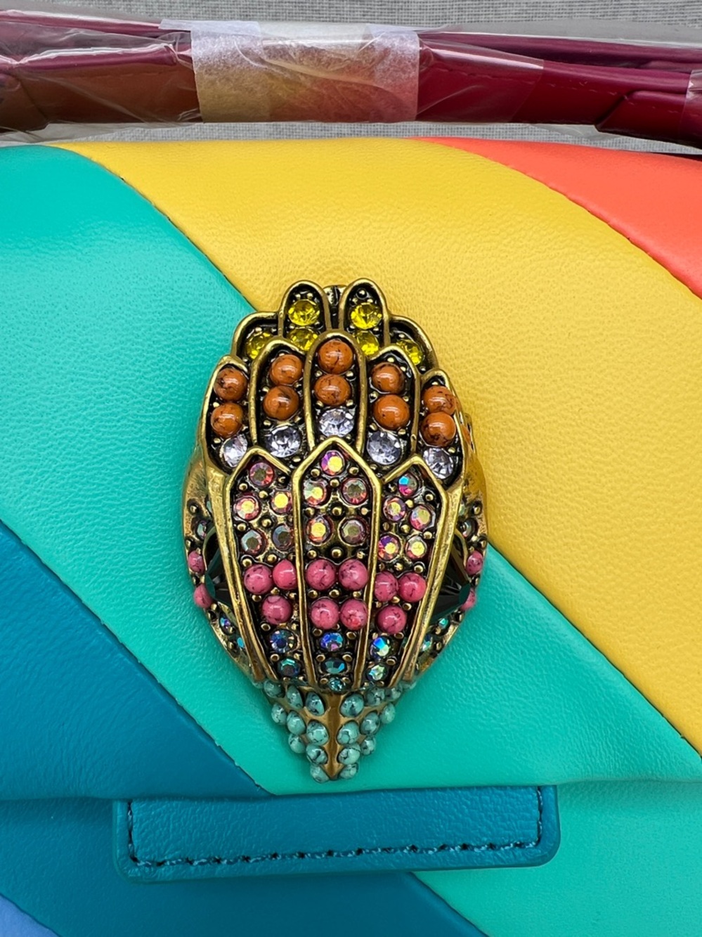 KURT GEIGER Kensington Rainbow Leather convertible bag - Picture 2 of 16